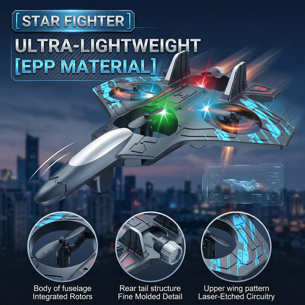 X33 Fighter Aircraft Drone - Remote Control Quadcopter